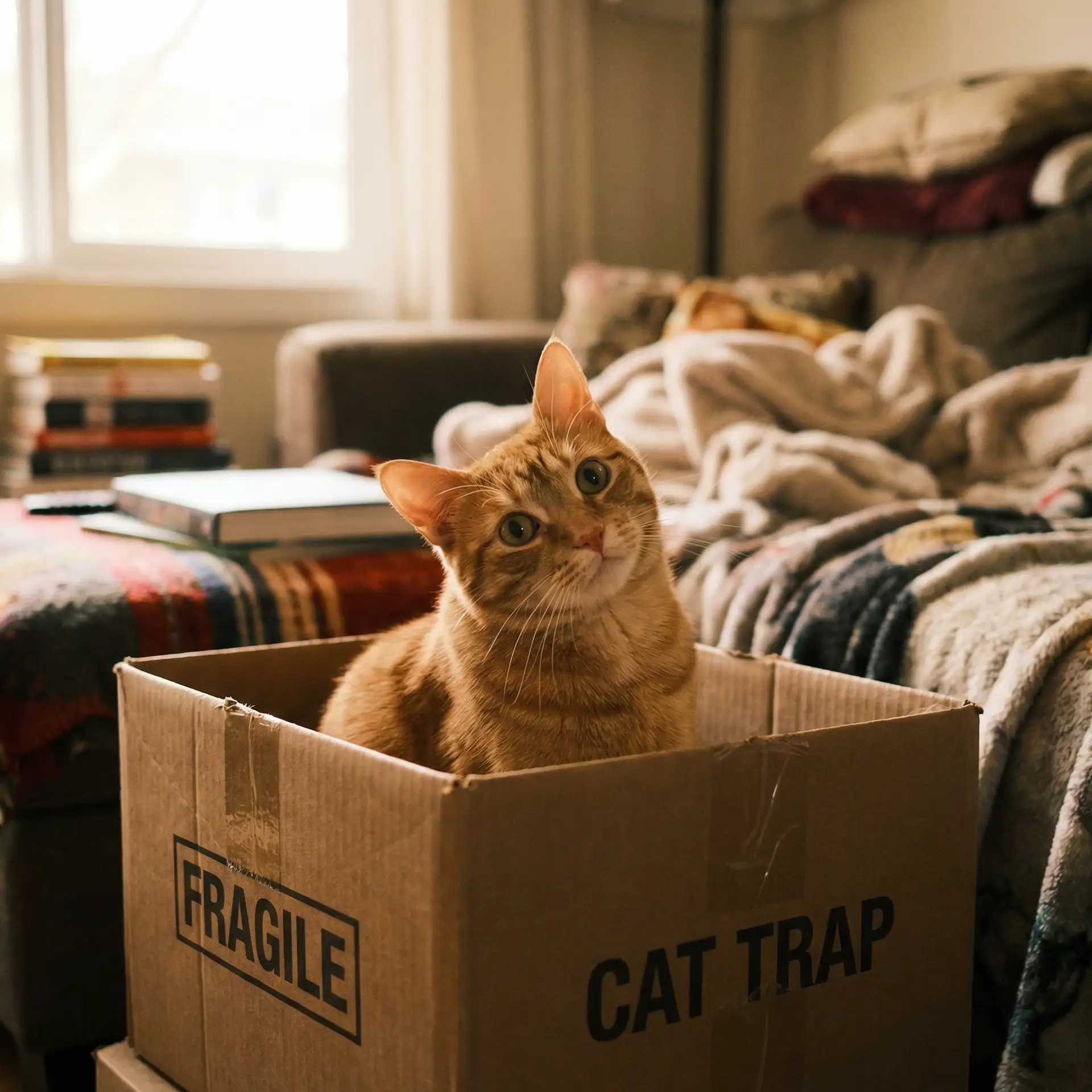橘猫躲在纸箱里 - 富二代app最新版汅api免费